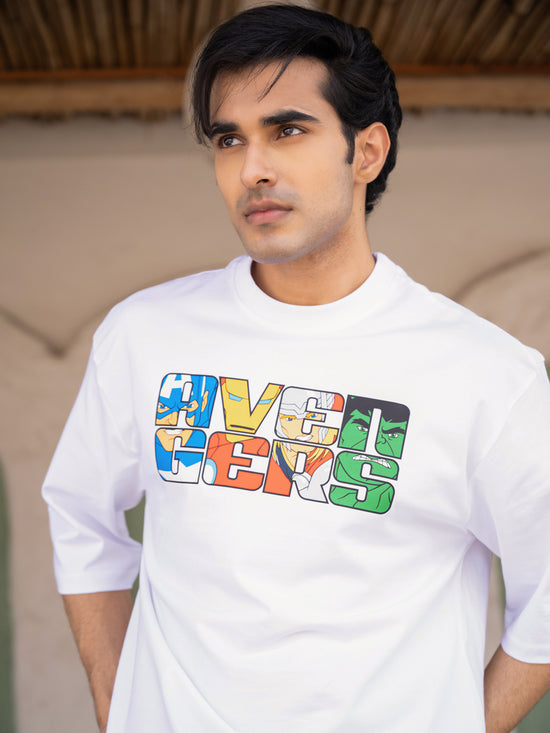 Mens Avengers Oversize Front Print Tshirt BON12018