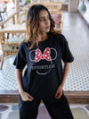Women Mini Oversize Front Print Tshirt BON12113