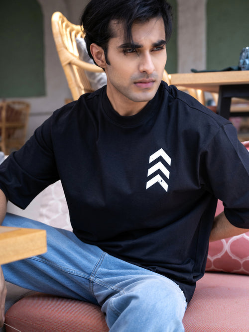 Mens Generic Oversize - Front and back Print Tshirt BON12066