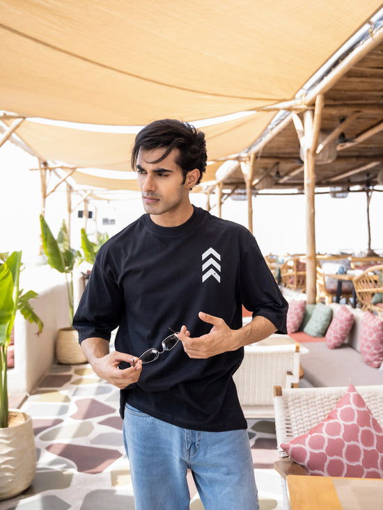 Mens Generic Oversize - Front and back Print Tshirt BON12066