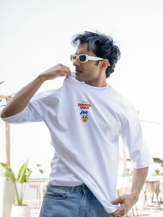 Mens Mickey Oversize - Front and back Print Tshirt BON12077