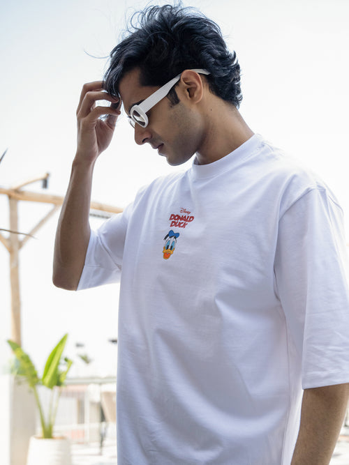 Mens Mickey Oversize - Front and back Print Tshirt BON12077