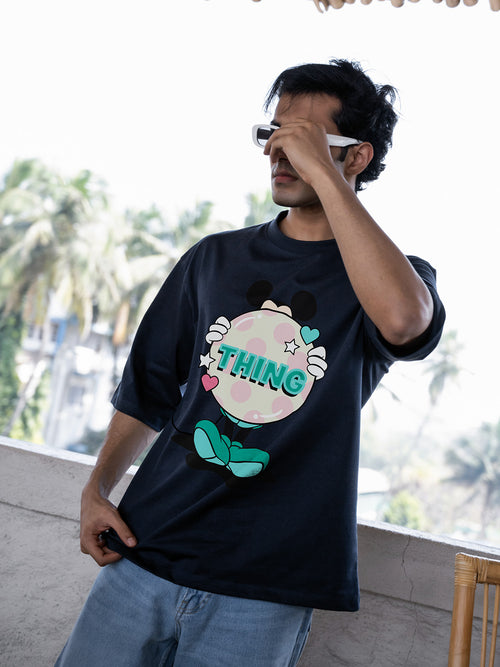 Mens Mickey Oversize Front Print Tshirt BON12023