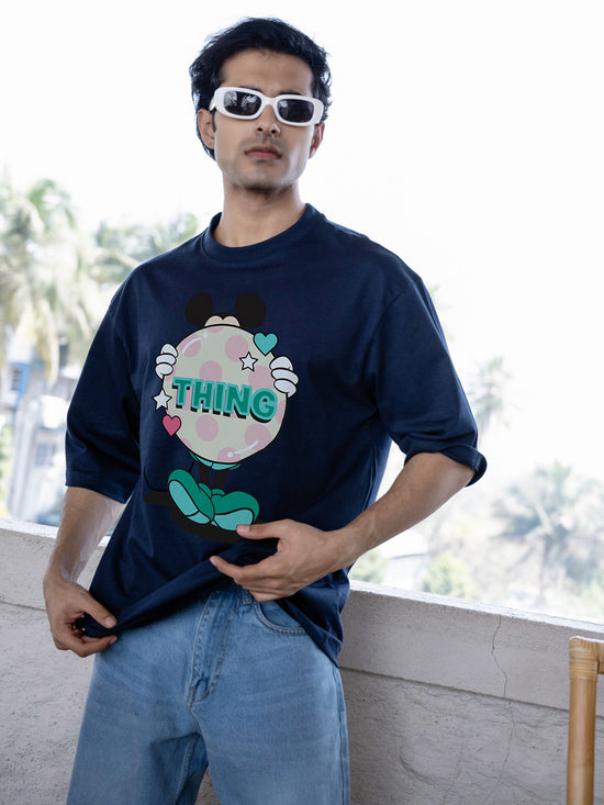 Mens Mickey Oversize Front Print Tshirt BON12023
