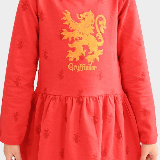 Girls Dress Full sleeves Red