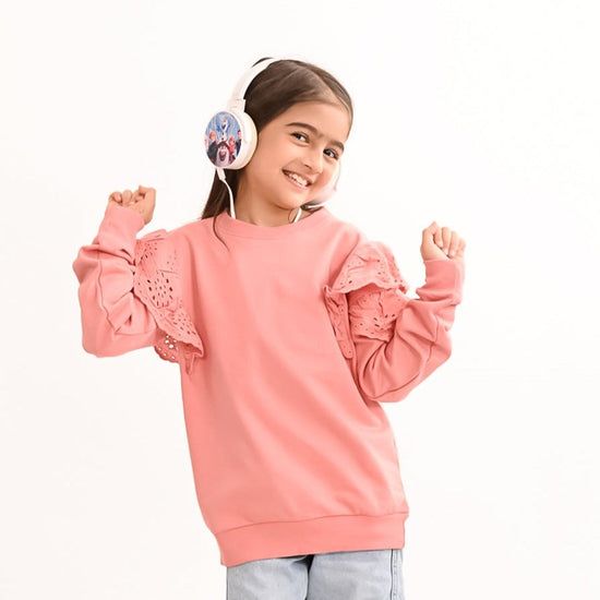 Girls Sweatshirt Peach