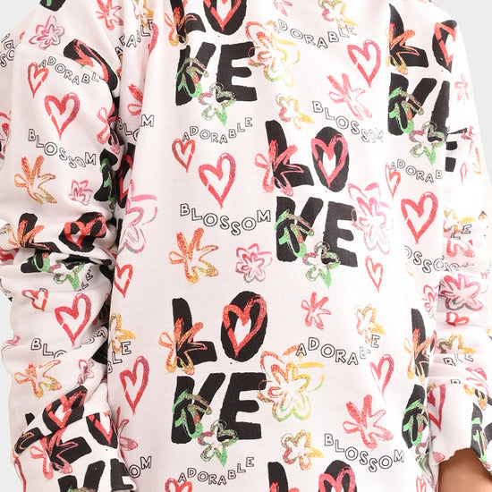 Girls Sweatshirt  Multi Color