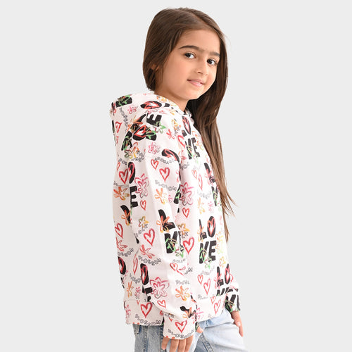 Girls Sweatshirt  Multi Color