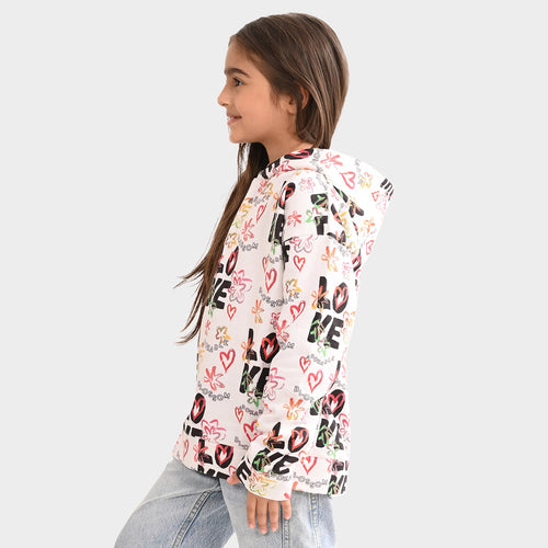 Girls Sweatshirt  Multi Color