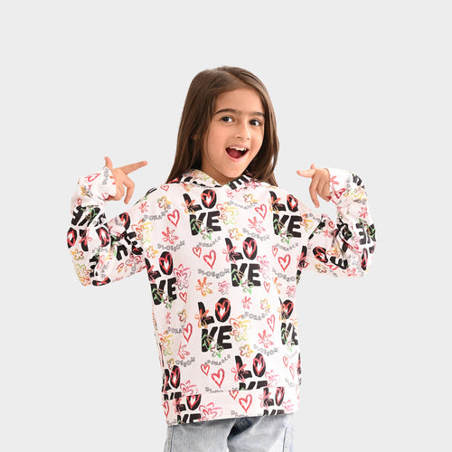 Girls Sweatshirt  Multi Color
