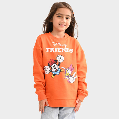 Girls Sweatshirt Orange