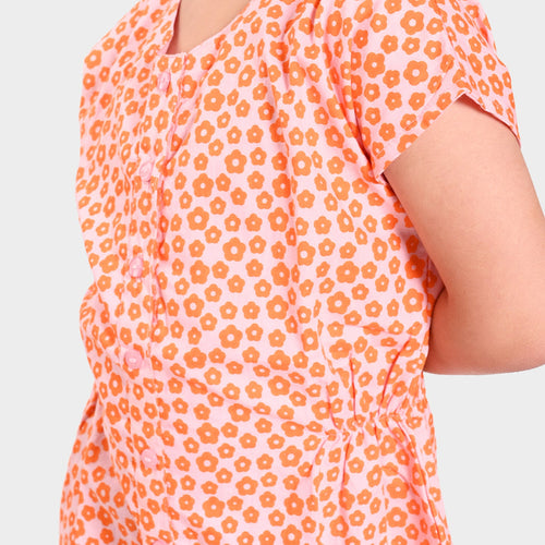 Girls Cotton Casual Dress