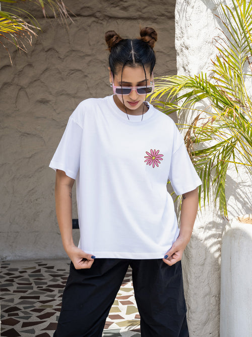 Women Generic Oversize Front and Back print Tshirt BON12139