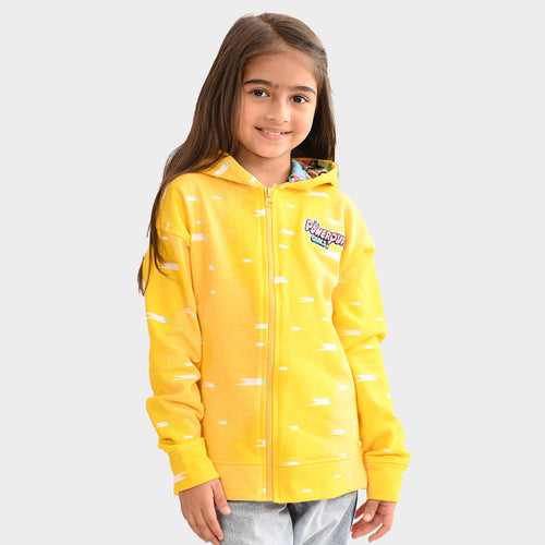 Girls Sweatshirt Yellow