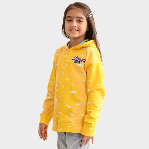 Girls Sweatshirt Yellow