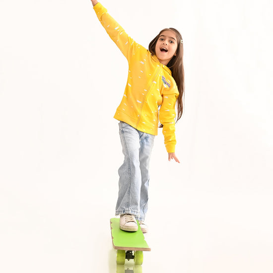 Girls Sweatshirt Yellow
