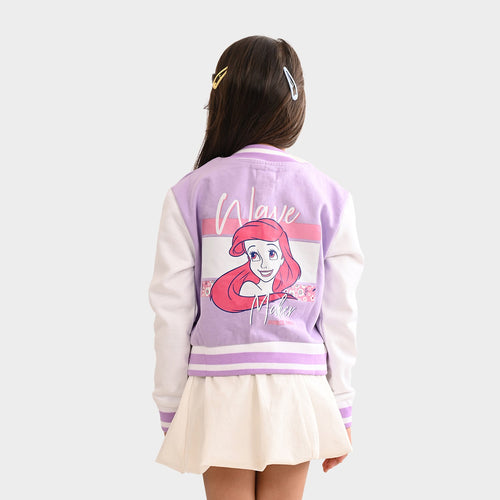 Girls Sweatshirt Coat Lavender