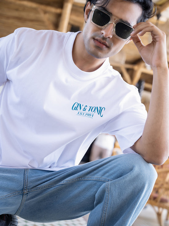 Mens Generic Oversize - Front and back Print Tshirt BON12067