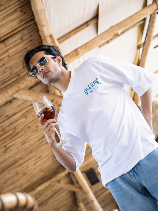 Mens Generic Oversize - Front and back Print Tshirt BON12067