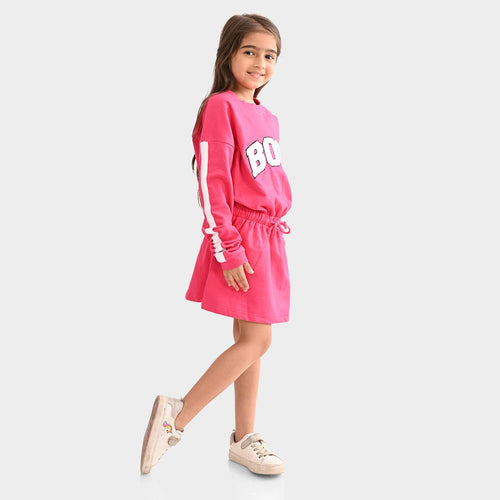 Girls oversized sweatdress