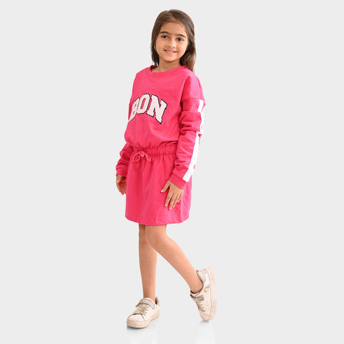 Girls oversized sweatdress