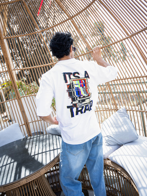 Mens Generic Oversize - Front and back Print Tshirt BON12063