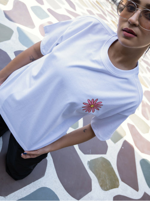 Women Generic Oversize Front and Back print Tshirt BON12139