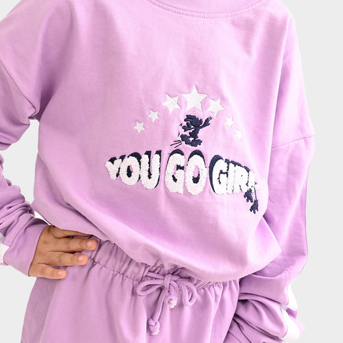 Girls oversized sweatdress
