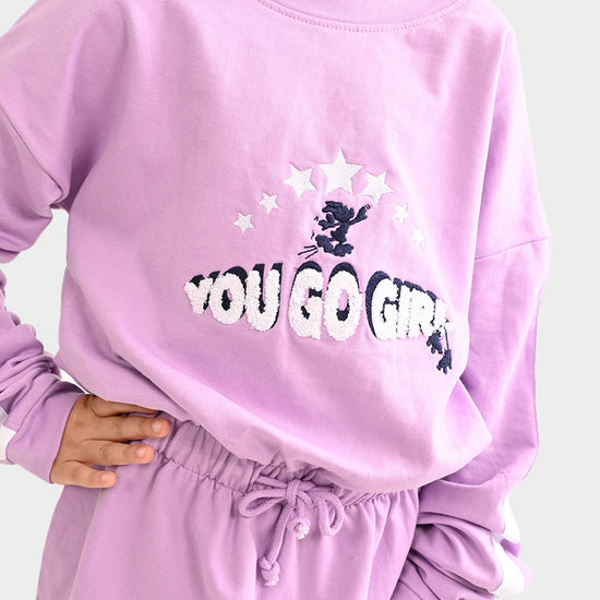 Girls oversized sweatdress