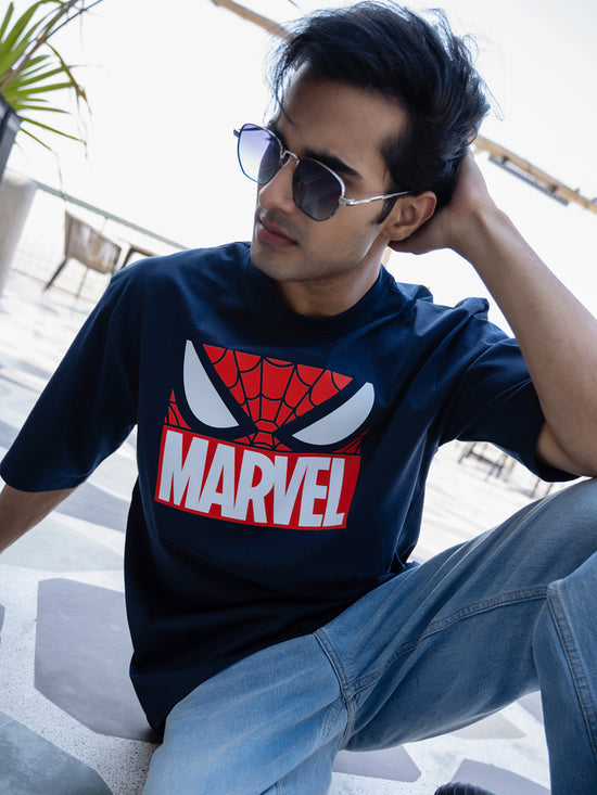 Mens Spiderman Oversize Front Print Tshirt BON12016