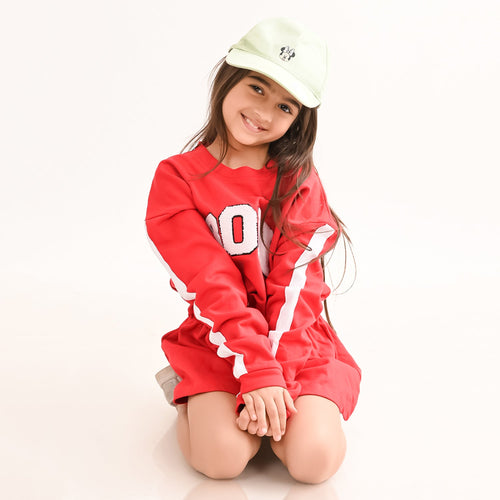 Girls oversized sweatdress