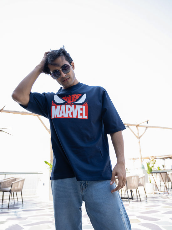 Mens Spiderman Oversize Front Print Tshirt BON12016