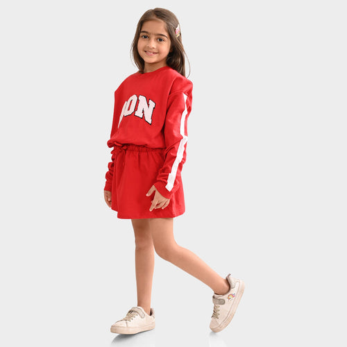 Girls oversized sweatdress
