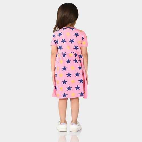 Girls Cotton Pink Dress