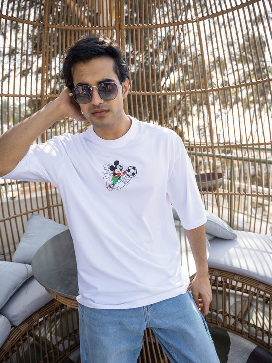 Mens Mickey Oversize Front Print Tshirt BON12028
