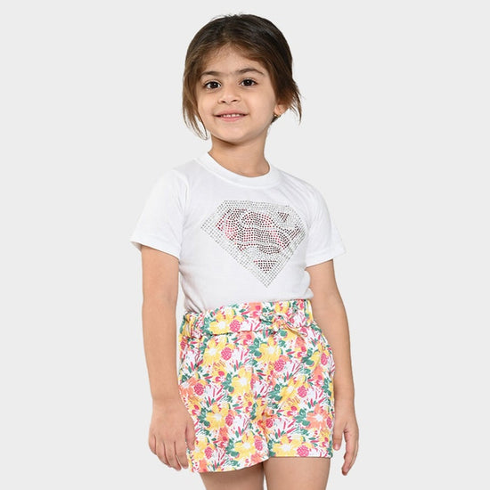 Girls Printed Short