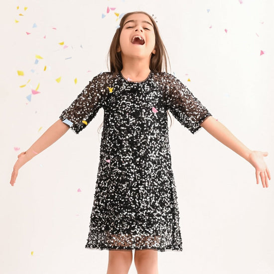 Girls Black Party wear Dress