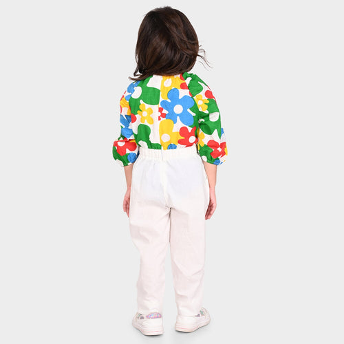 Girls JumpSuit Multi Color