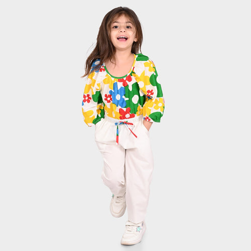 Girls JumpSuit Multi Color