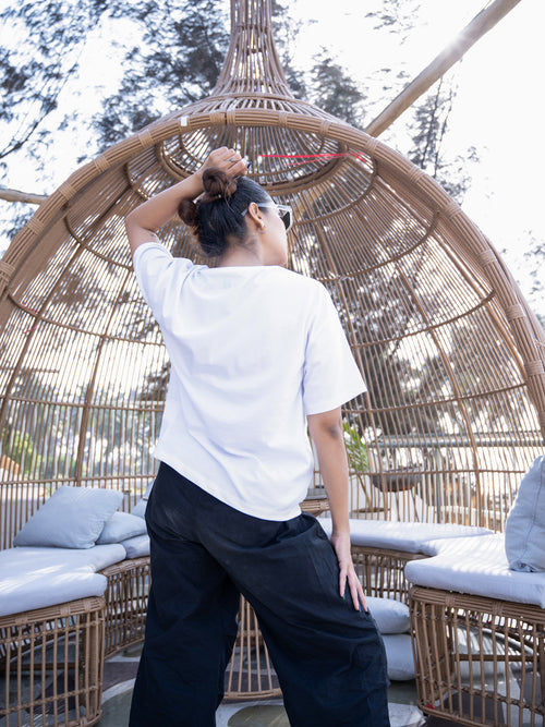 Women Mini Oversize Front Print Tshirt BON12115