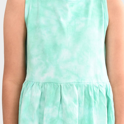 Girls Tie & Dye Cotton Dress