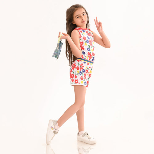 Girls Jumsuit White