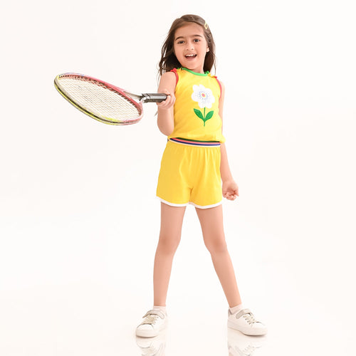 Girls Jumsuit Yellow