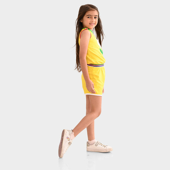 Girls Jumsuit Yellow