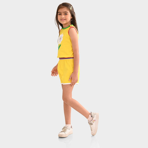 Girls Jumsuit Yellow
