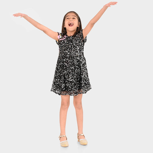 Girls Black Party Wear Dress