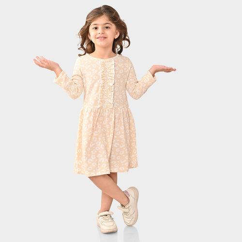 Girls Beige Dress