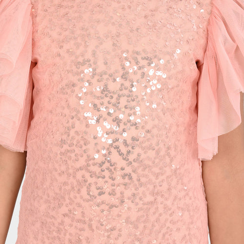 Girls Sequence Partywear Dress