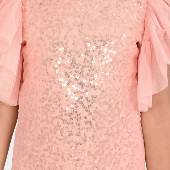Girls Sequence Partywear Dress