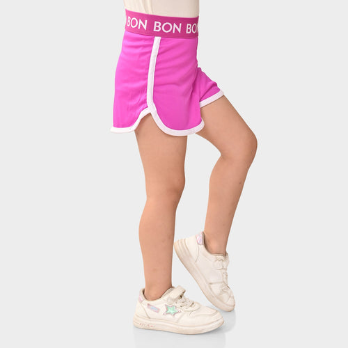 Girl Dolphine Pink Regular Shorts